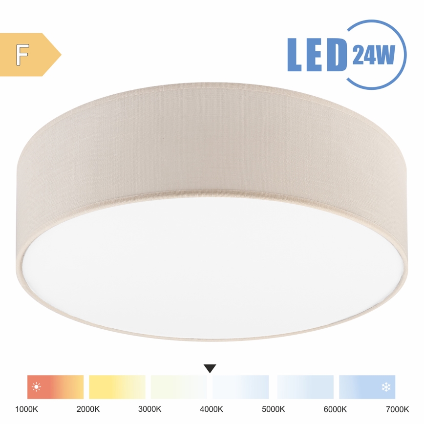 Brilagi - LED lubinis šviestuvas SIRIJA LED/24W/230V diametras 45 cm kreminė