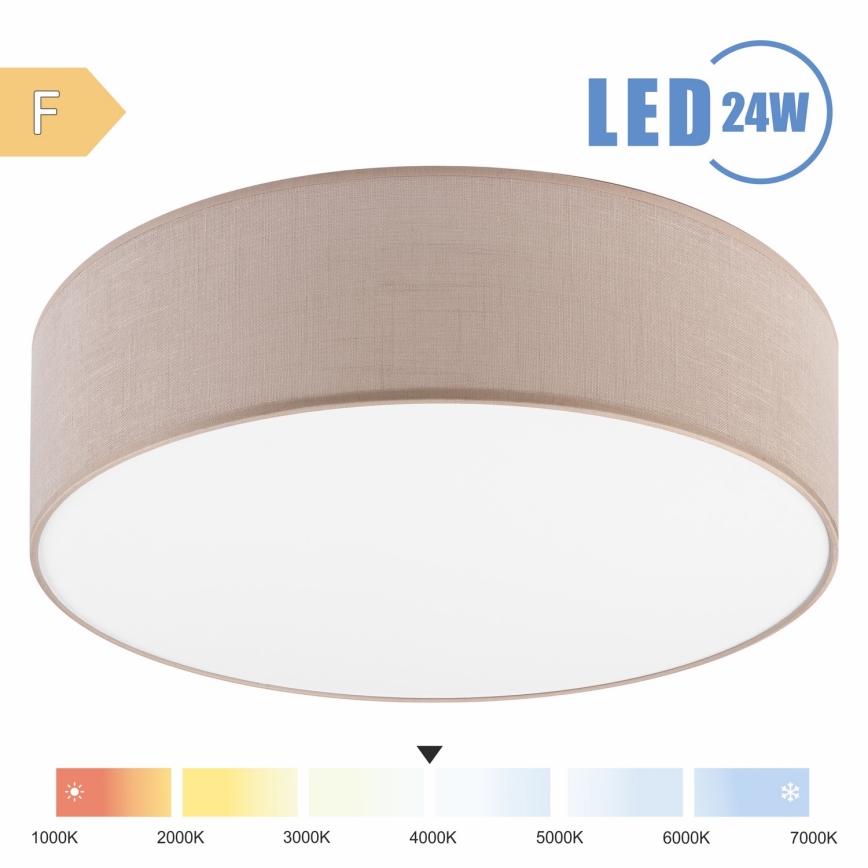 Brilagi - LED lubinis šviestuvas SIRIJA LED/24W/230V diametras 45 cm smėlio spalva