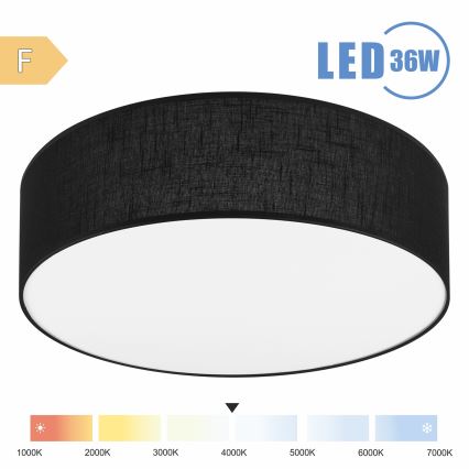 Brilagi - LED lubinis šviestuvas SIRIJA LED/36W/230V diametras 45 cm juoda