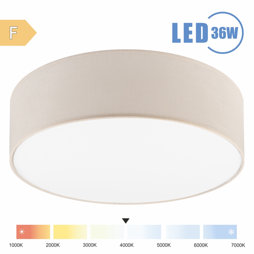 Brilagi - LED lubinis šviestuvas SIRIJA LED/36W/230V diametras 45 cm kreminė