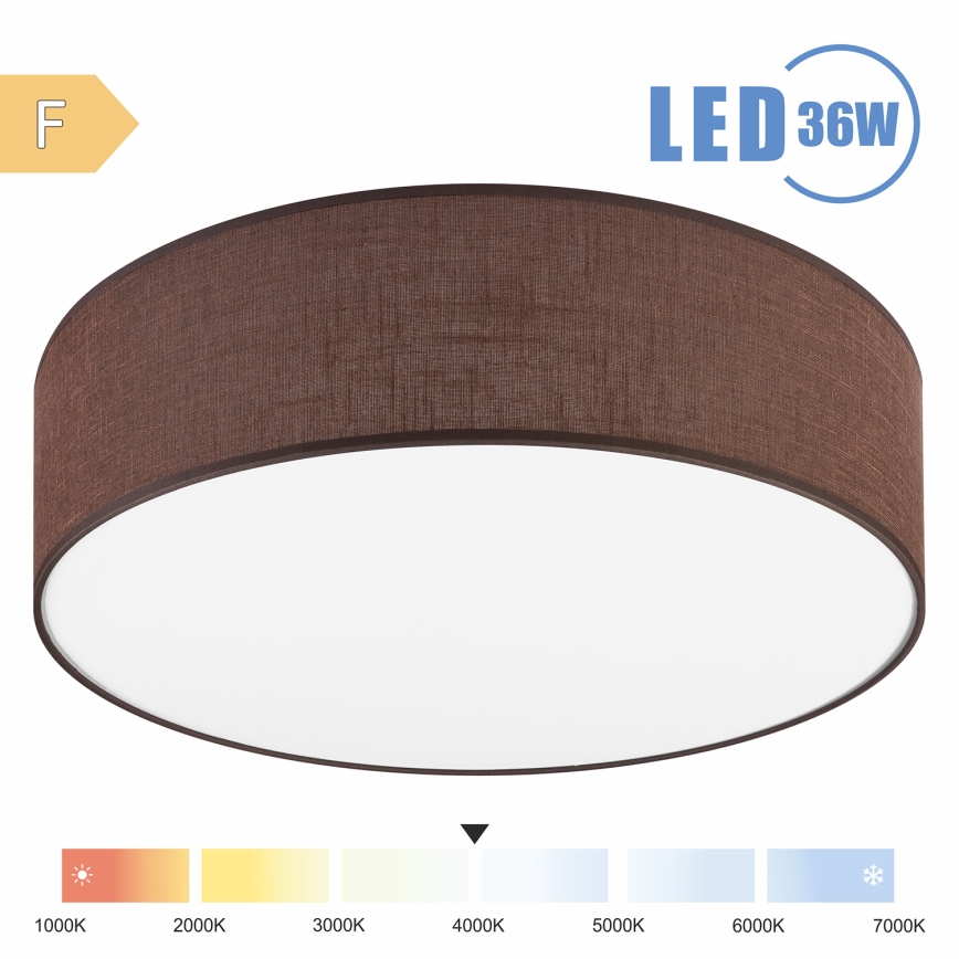 Brilagi - LED lubinis šviestuvas SIRIJA LED/36W/230V diametras 45 cm ruda