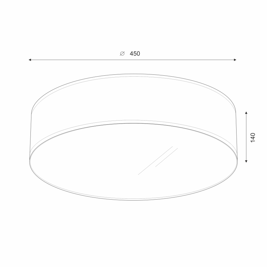 Brilagi - LED lubinis šviestuvas SIRIJA LED/36W/230V diametras 45 cm smėlio spalva