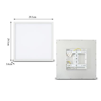 Brilagi - LED lubinis šviestuvas SLIMFRAME LED/25W/230V 30x30 cm balta