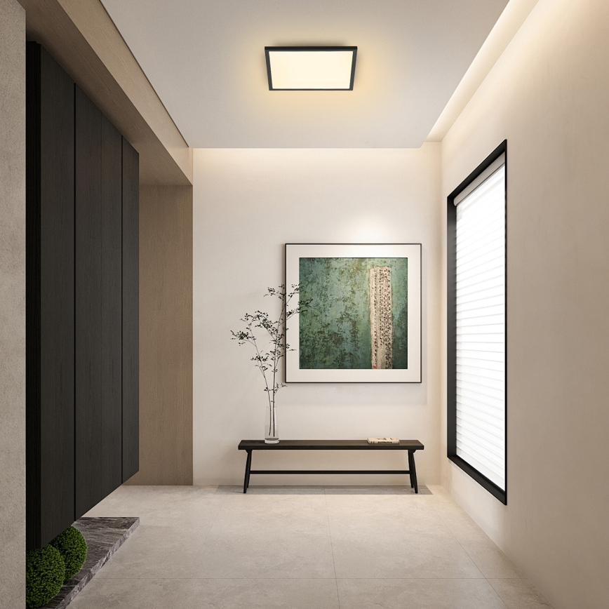 Brilagi - LED lubinis šviestuvas SLIMFRAME LED/25W/230V 30x30 cm juoda