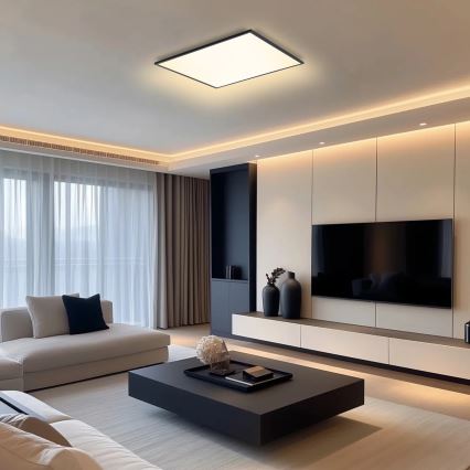 Brilagi - LED lubinis šviestuvas SLIMFRAME LED/58W/230V 60x60 cm juoda