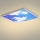 Brilagi - LED lubinis šviestuvas SLIMFRAME SKY LED/58W/230V 60x60 cm sidabrinė/mėlyna