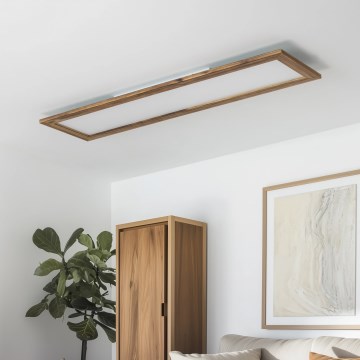 Brilagi - LED lubinis šviestuvas SLIMFRAME WOOD LED/58W/230V 124x34 cm ruda
