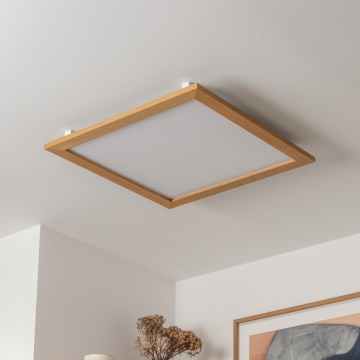 Brilagi - LED lubinis šviestuvas SLIMFRAME WOOD LED/58W/230V 64x64 cm ruda