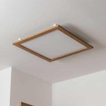 Brilagi - LED lubinis šviestuvas SLIMFRAME WOOD LED/58W/230V 64x64 cm ruda