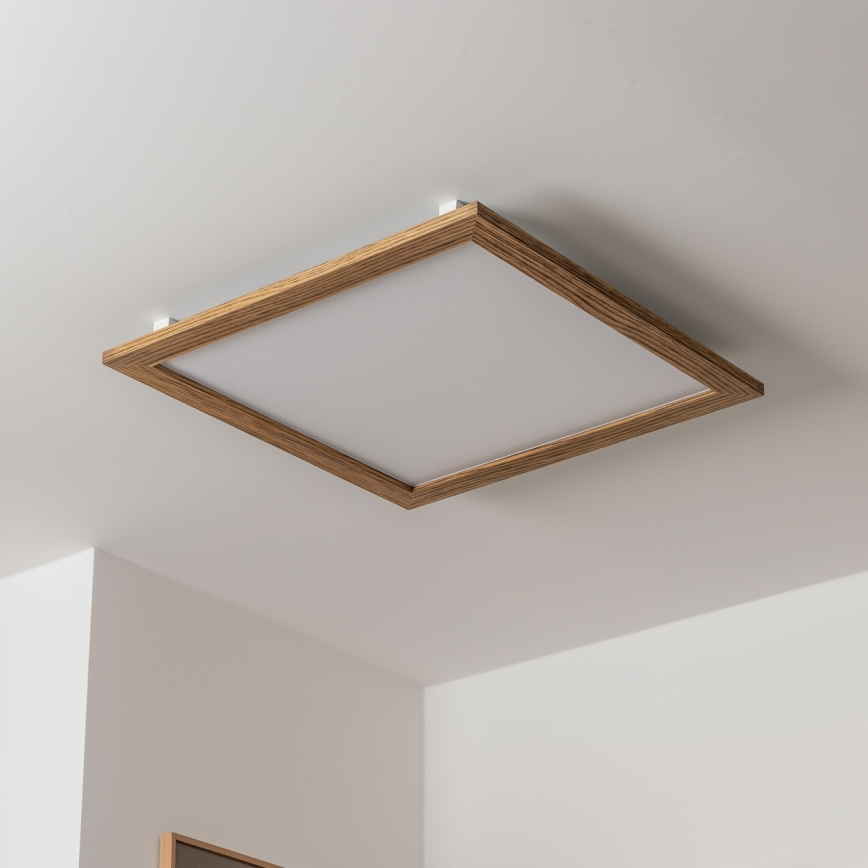 Brilagi - LED lubinis šviestuvas SLIMFRAME WOOD LED/58W/230V 64x64 cm ruda