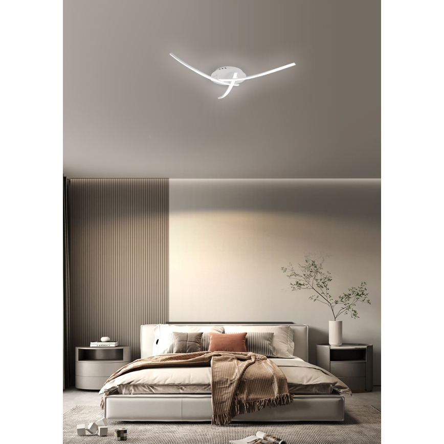 Brilagi - LED lubinis šviestuvas STRIPES LED/24W/230V, skersmuo 64 cm, baltas