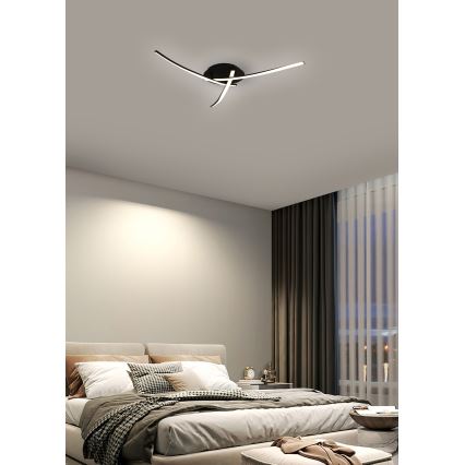 Brilagi - LED lubinis šviestuvas STRIPES LED/24W/230V juoda