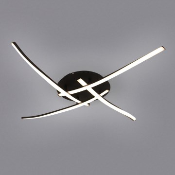 Brilagi - LED lubinis šviestuvas STRIPES LED/32W/230V 60x60 cm juodas