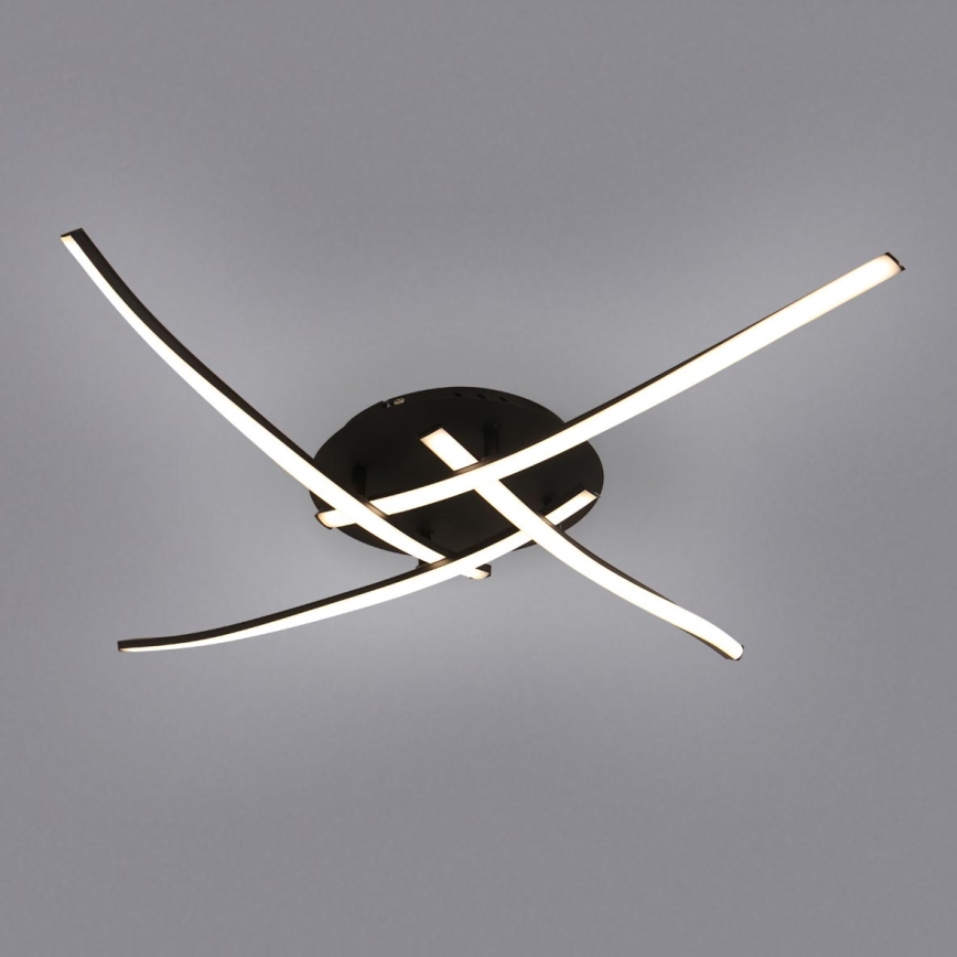 Brilagi - LED lubinis šviestuvas STRIPES LED/32W/230V 60x60 cm juodas