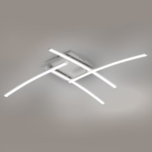 Brilagi - LED lubinis šviestuvas STRIPES LED/32W/230V sidabras