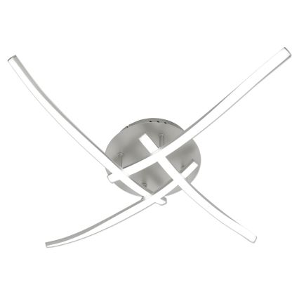 Brilagi - LED lubinis šviestuvas STRIPES LED/32W/230V 60x60 cm sidabro spalvos