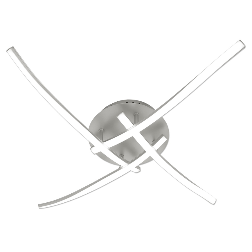 Brilagi - LED lubinis šviestuvas STRIPES LED/32W/230V 60x60 cm sidabro spalvos