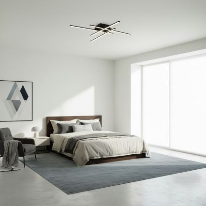 Brilagi - LED lubinis šviestuvas STRIPES LED/37W/230V 68x68 cm juodas