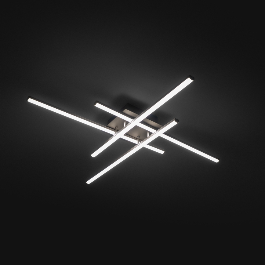 Brilagi - LED lubinis šviestuvas STRIPES LED/37W/230V 68x68 cm sidabro spalvos