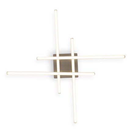 Brilagi - LED lubinis šviestuvas STRIPES LED/37W/230V 68x68 cm sidabro spalvos