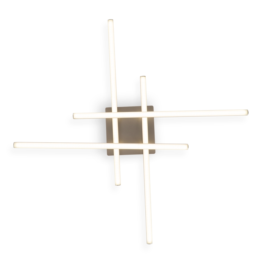 Brilagi - LED lubinis šviestuvas STRIPES LED/37W/230V 68x68 cm sidabro spalvos