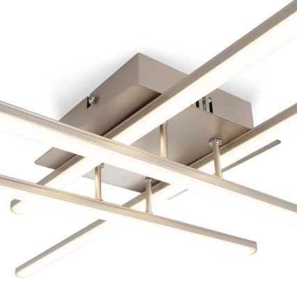 Brilagi - LED lubinis šviestuvas STRIPES LED/37W/230V 68x68 cm sidabro spalvos