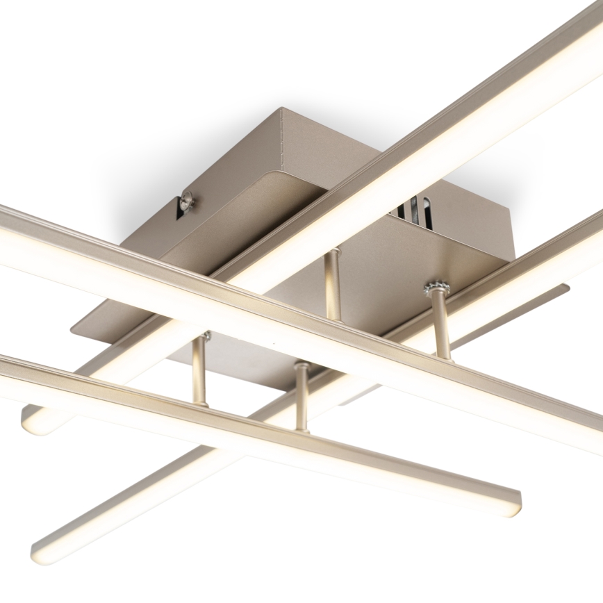 Brilagi - LED lubinis šviestuvas STRIPES LED/37W/230V 68x68 cm sidabro spalvos