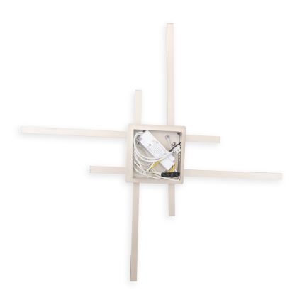 Brilagi - LED lubinis šviestuvas STRIPES LED/37W/230V 68x68 cm sidabro spalvos