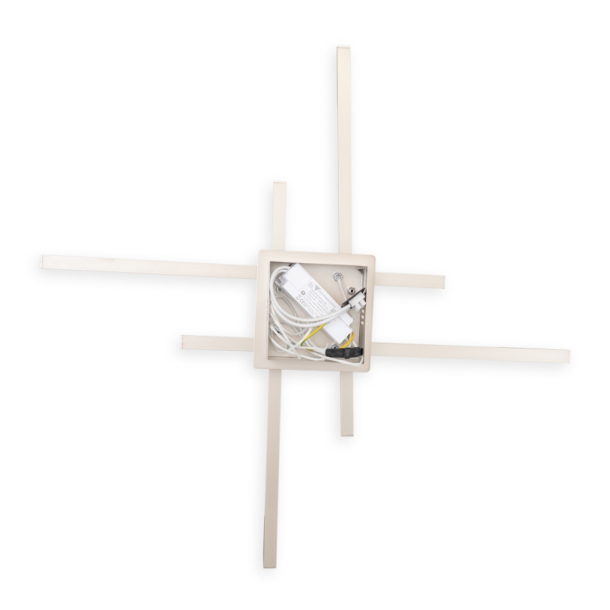 Brilagi - LED lubinis šviestuvas STRIPES LED/37W/230V 68x68 cm sidabro spalvos