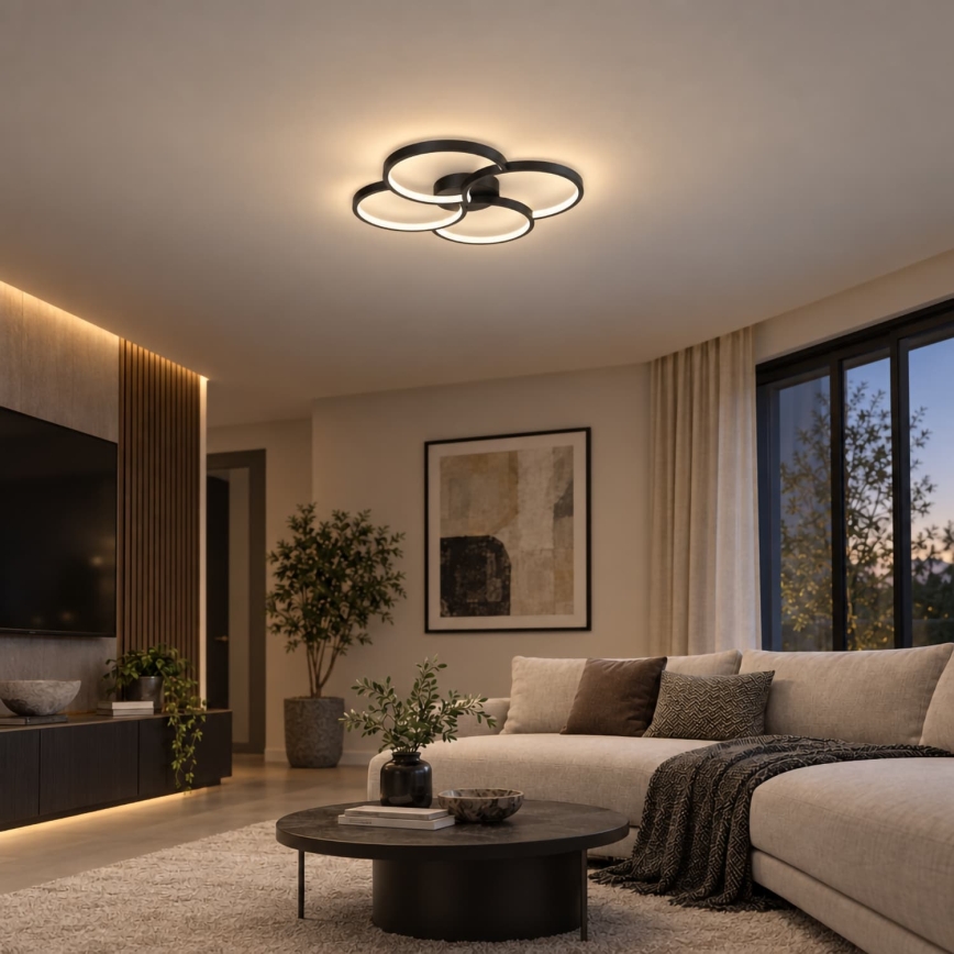 BRILAGI - LED lubinis šviestuvas VELO LED/42W/230V 4000K Ø 52 cm juodas