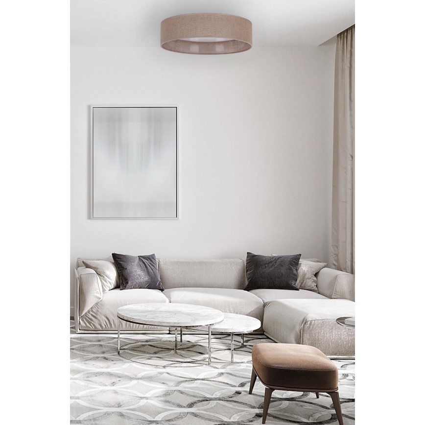 Brilagi - LED Lubinis šviestuvas VELVET LED/24W/230V d. 40 cm 3000/4000/6400K rudas