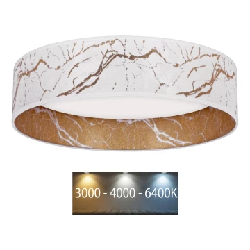 Brilagi - LED Lubinis šviestuvas VELVET LED/24W/230V d. 40 cm 3000/4000/6400K baltas/aukso