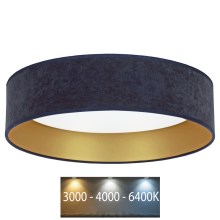 Brilagi - LED Lubinis šviestuvas VELVET LED/24W/230V d. 40 cm 3000/4000/6400K mėlynas/aukso