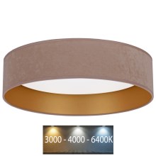 Brilagi - LED Lubinis šviestuvas VELVET LED/24W/230V d. 40 cm 3000/4000/6400K smėlio spalva/aukso