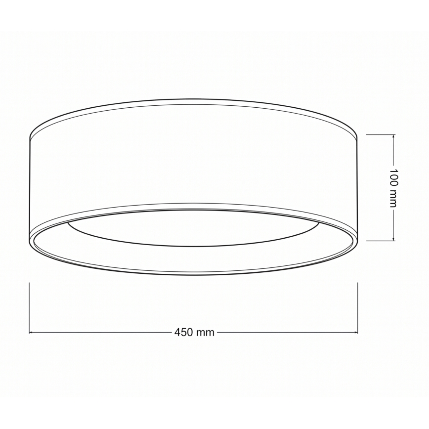 BRILAGI - LED lubinis šviestuvas VELVET SIMPLE LED/24W/230V 3000K skersm. 45 cm balta/gėlės