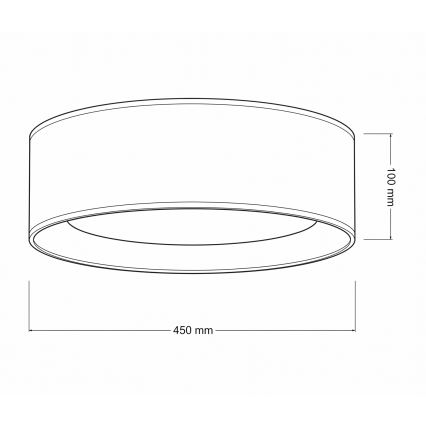 Brilagi - LED lubinis šviestuvas VELVET SIMPLE LED/24W/230V 4000K Ø 45 cm baltas