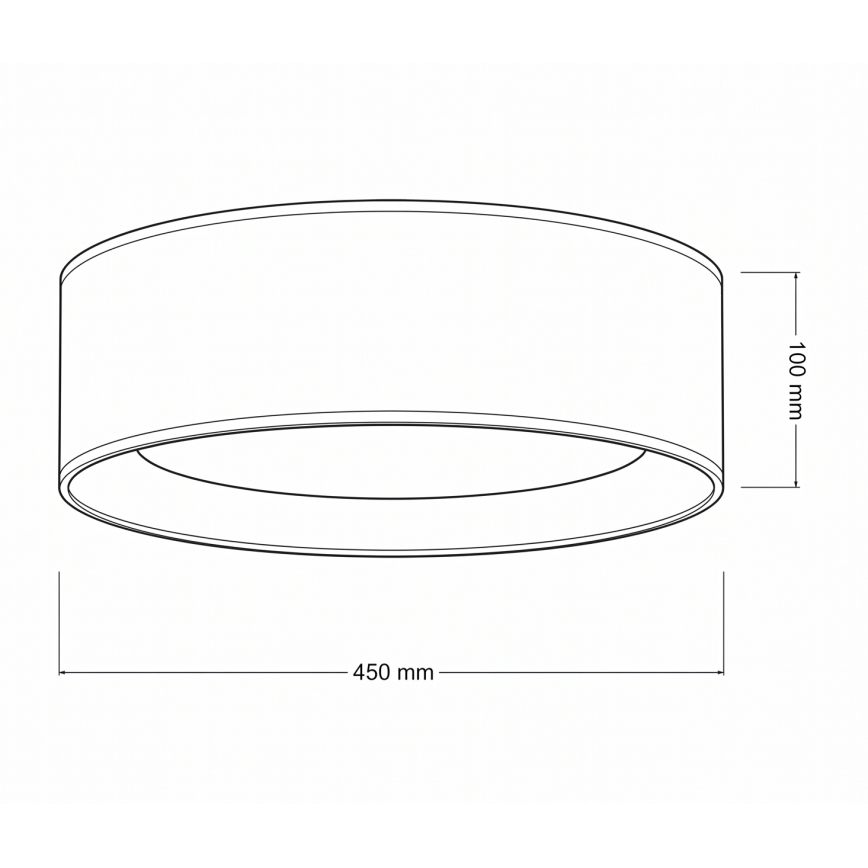 Brilagi - LED lubinis šviestuvas VELVET SIMPLE LED/24W/230V 4000K Ø 45 cm baltas