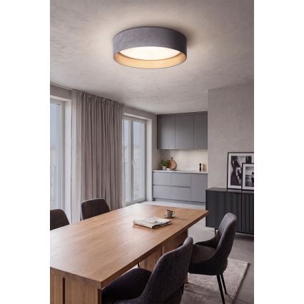Brilagi - LED lubinis šviestuvas VELVET SIMPLE LED/24W/230V 4000K skersmuo 45 cm pilkas/auksinis