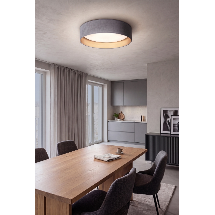 Brilagi - LED lubinis šviestuvas VELVET SIMPLE LED/24W/230V 4000K skersmuo 45 cm pilkas/auksinis