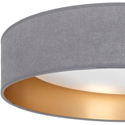 Brilagi - LED lubinis šviestuvas VELVET SIMPLE LED/24W/230V 4000K skersmuo 45 cm pilkas/auksinis