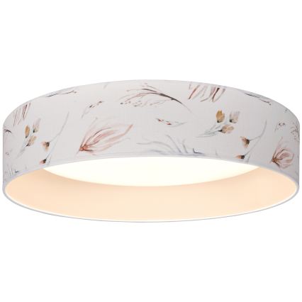 BRILAGI - LED lubų šviestuvas VELVET SIMPLE LED/36W/230V 3000K skers. 55 cm balta/gėlių raštas