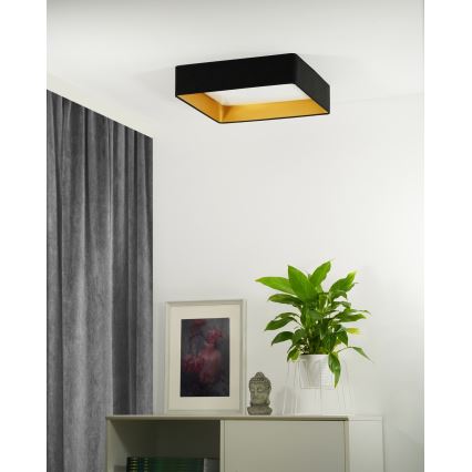 Brilagi - LED lubinis šviestuvas VELVET SQUARE LED/24W/230V juoda