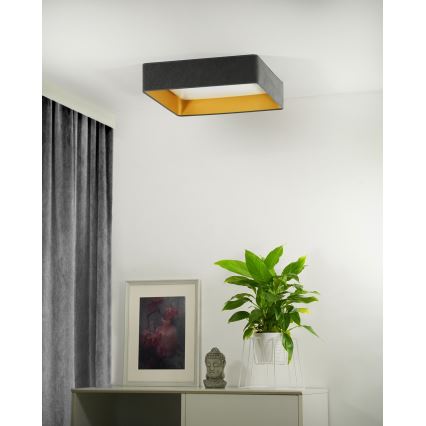 Brilagi - LED lubinis šviestuvas VELVET SQUARE LED/24W/230V pilka