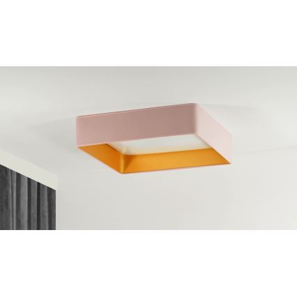 Brilagi - LED lubinis šviestuvas VELVET SQUARE LED/24W/230V rausva