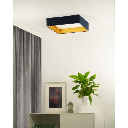 Brilagi - LED lubinis šviestuvas VELVET SQUARE LED/24W/230V tamsiai mėlyna