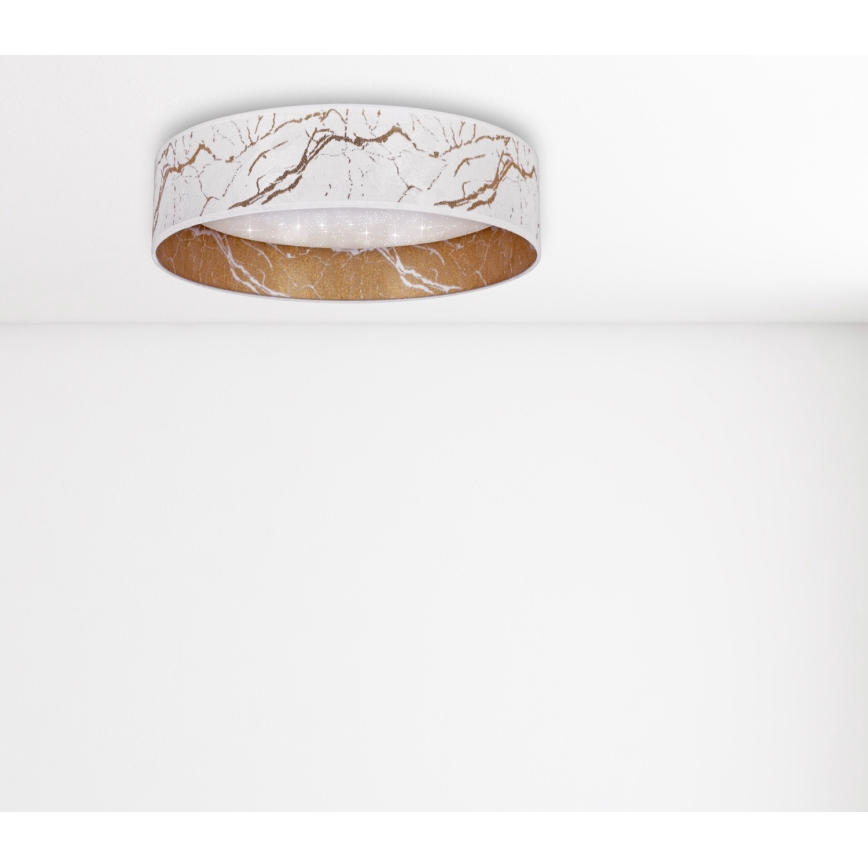 Brilagi - LED Lubinis šviestuvas VELVET STAR LED/24W/230V d. 40 cm 3000K/4000K/6400K baltas/aukso