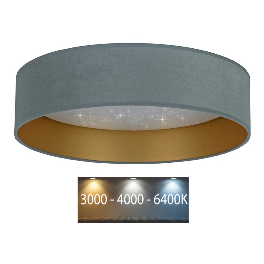 Brilagi - LED Lubinis šviestuvas VELVET STAR LED/36W/230V d. 55 cm 3000K/4000K/6400K mėtų/aukso