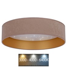 Brilagi - LED Lubinis šviestuvas VELVET STAR LED/36W/230V d. 55 cm 3000K/4000K/6400K smėlio/aukso