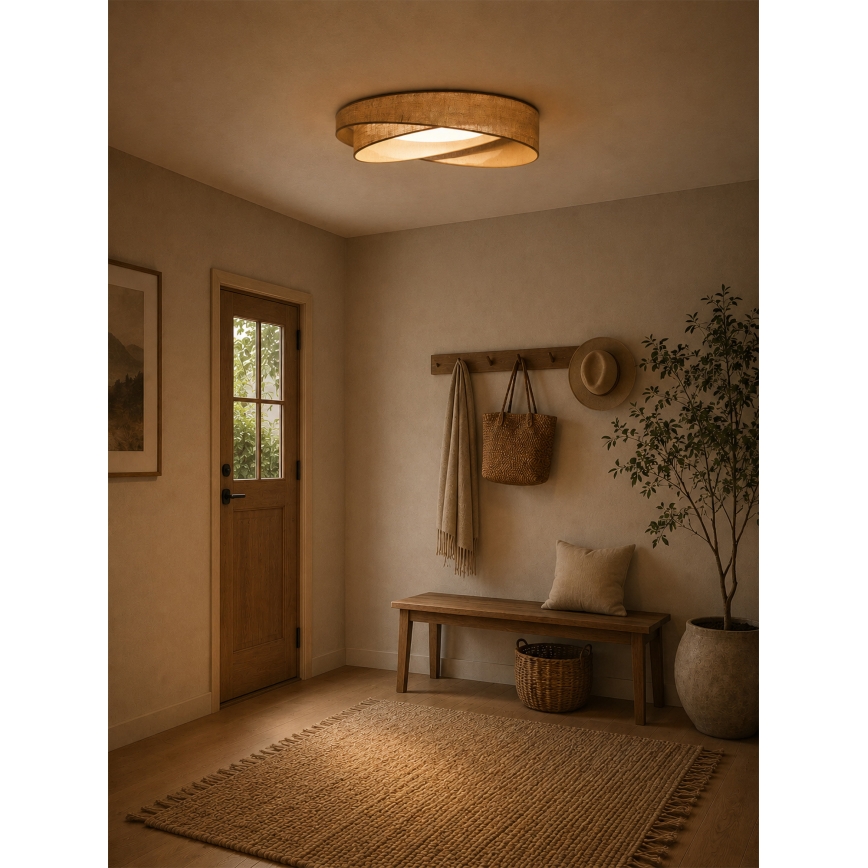 BRILAGI - LED lubinis šviestuvas VELVET TWIST LED/24W/230V 4000K pr. 55 cm smėlinis