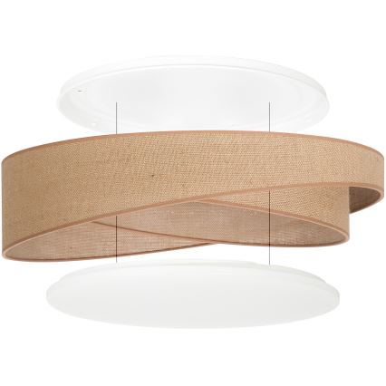 BRILAGI - LED lubinis šviestuvas VELVET TWIST LED/24W/230V 4000K pr. 55 cm smėlinis